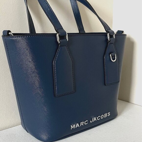 New Marc Jacobs Crossgrain Tote Azure Blue - Picture 5 of 7